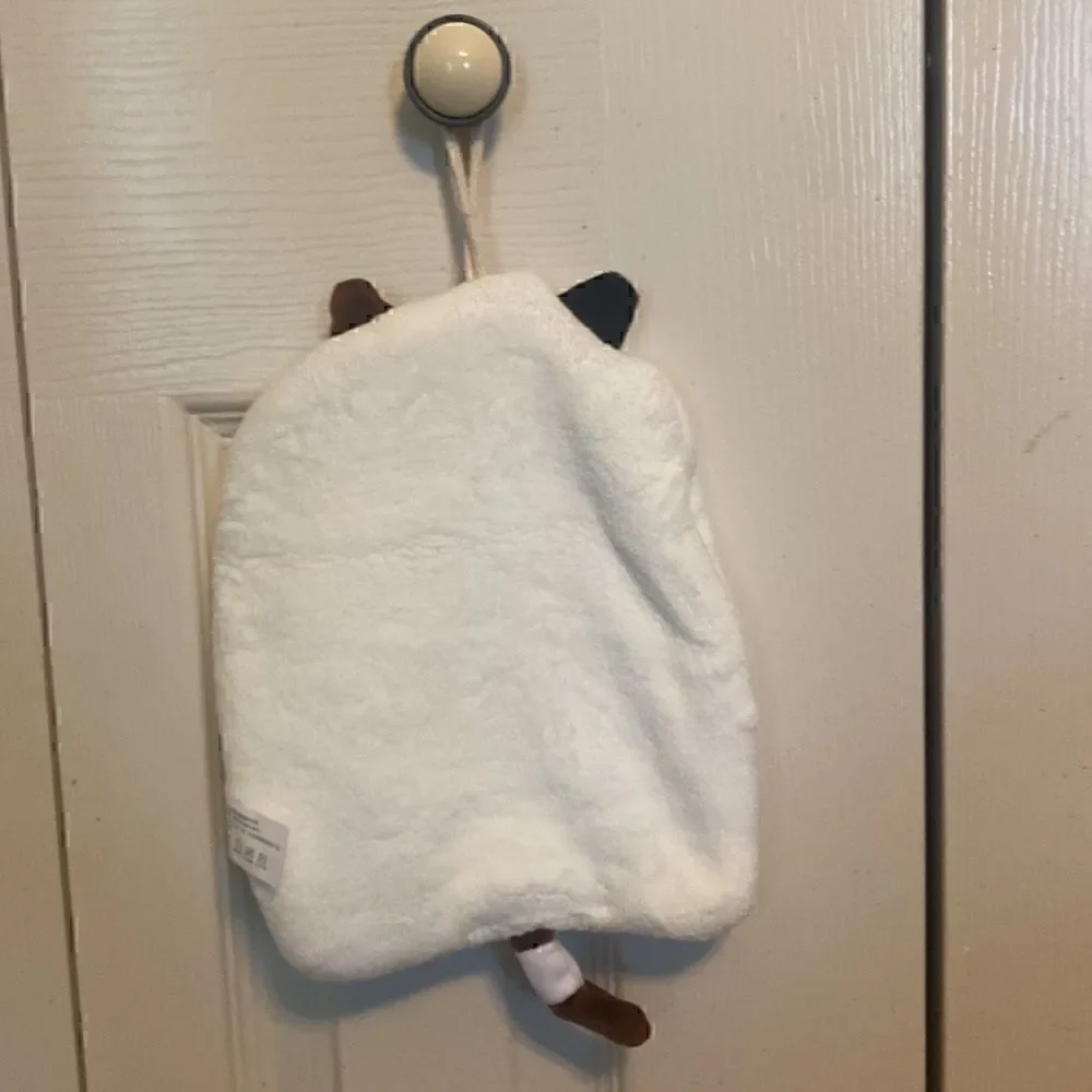 Cute Hanging Cat Hand Towel.